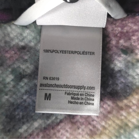 NWT AVALANCHE Outdoor Soft Relaxed FullZip Teddy Camo Fleece Jacket CA851 MEDIUM - Picture 12 of 13